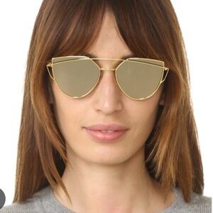 Gentle monster love punch sunglasses in gold